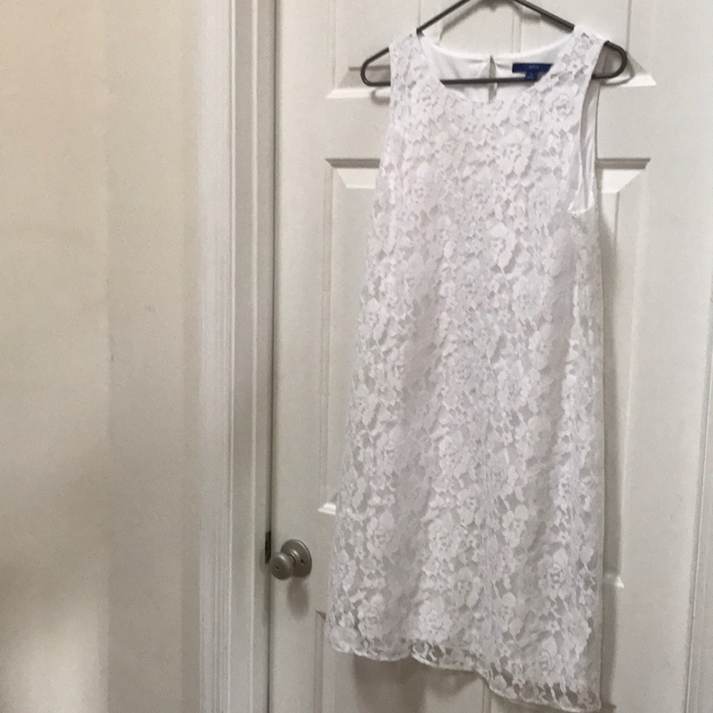 Apt 9 Sleeveless White Dress